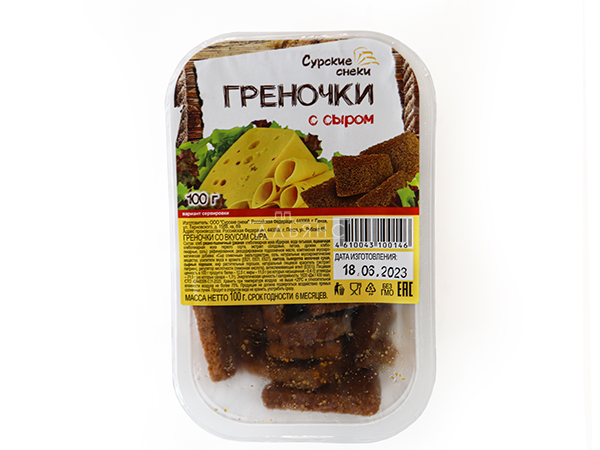 Сурские гренки со вкусом Сыра (100 гр) в Москве