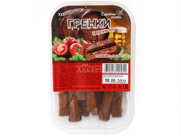 Сурские гренки Томат спайси (100 гр) в Москве